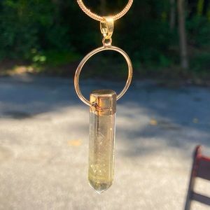 🛑 SOLD 🛑  Smoky Quartz Point Pendant Necklace